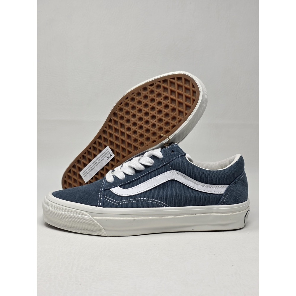 Vans Old Skool Deep Indigo Blue White VN000D7ZFOB Men's Size 5.5 Shoes New